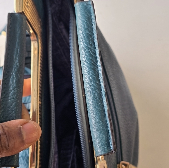 Le Miel Fringe Crossbody Bag Blue Women Cluch Detachable Strap Western Y2k New - Picture 12 of 16